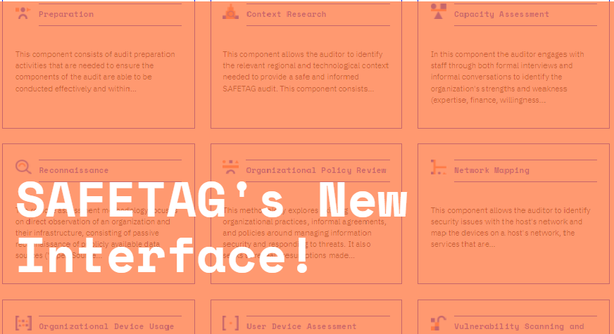 Image with title SAFETAG’s New Interface